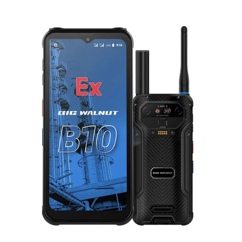 The BIG WALNUT b10 smartphone is drop-proof, waterproof, and dustproof, featuring 16GB+1TB , Android 14, a 6000mAh battery, a 6.58-inch screen, and an MT8791T octa-core pro